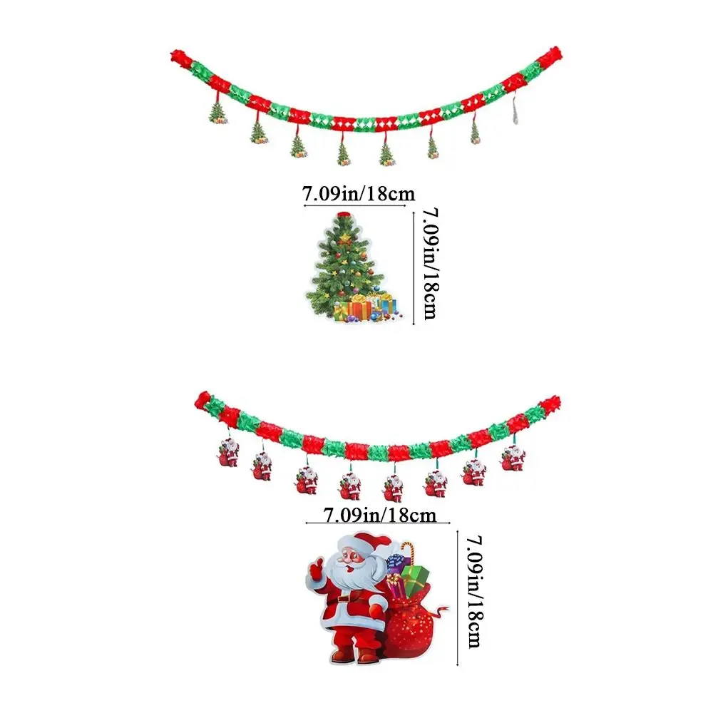 2.7M Christmas Ceiling Layout Flags Wall Hanging Impressive Christmas Santa Claus Banner Decorative Banner Decorations