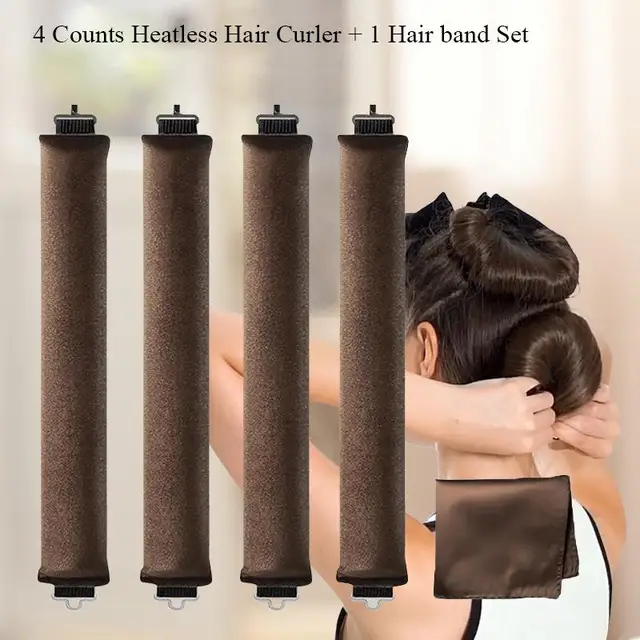 Varillas para rizar el cabello con ondas grandes sin calor