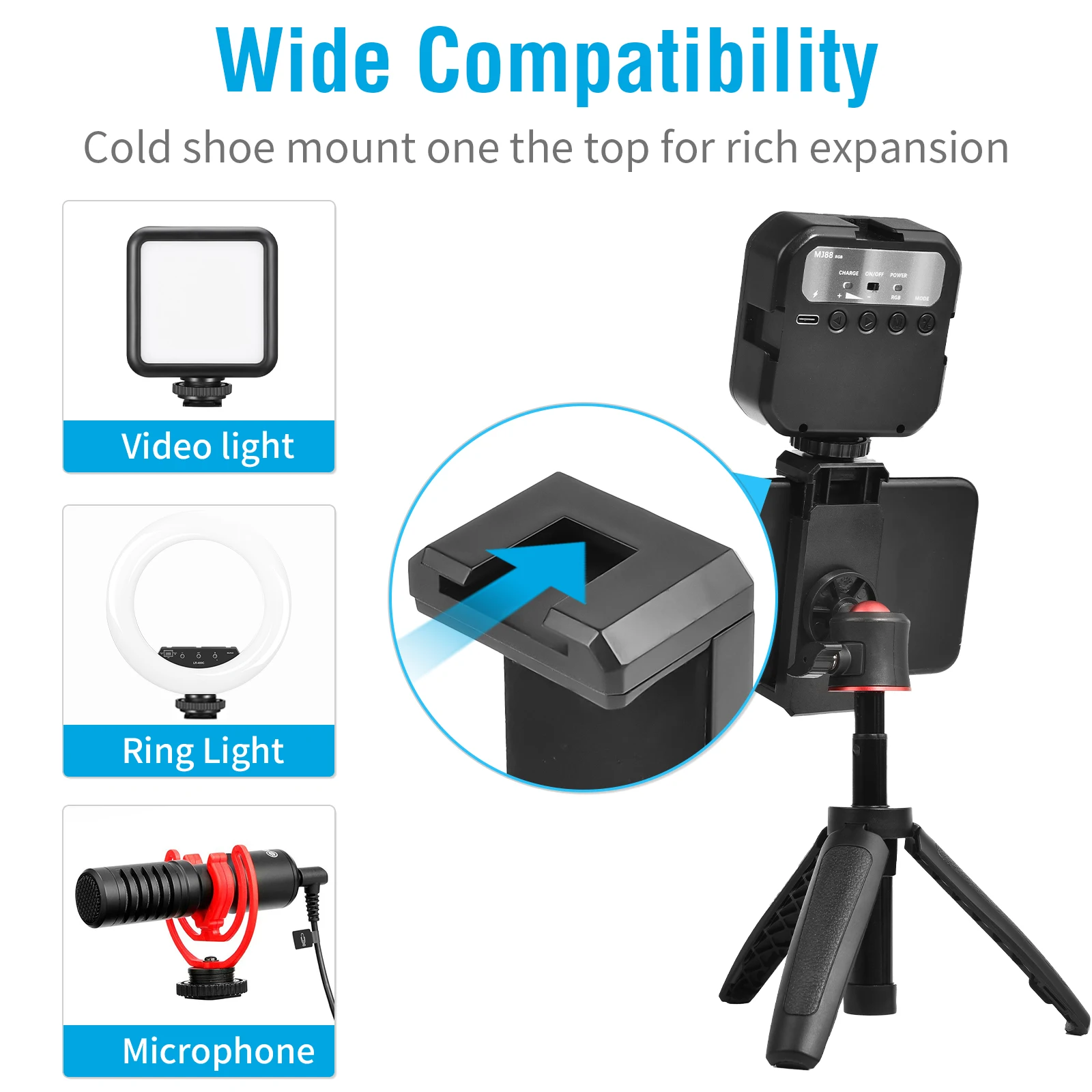 para go Pro 11 Mini Selfie Vara Tripé Suporte de Mesa para Gopro Hero 10 com Cabeça Bola Extensível Alça Monopés - Image 4