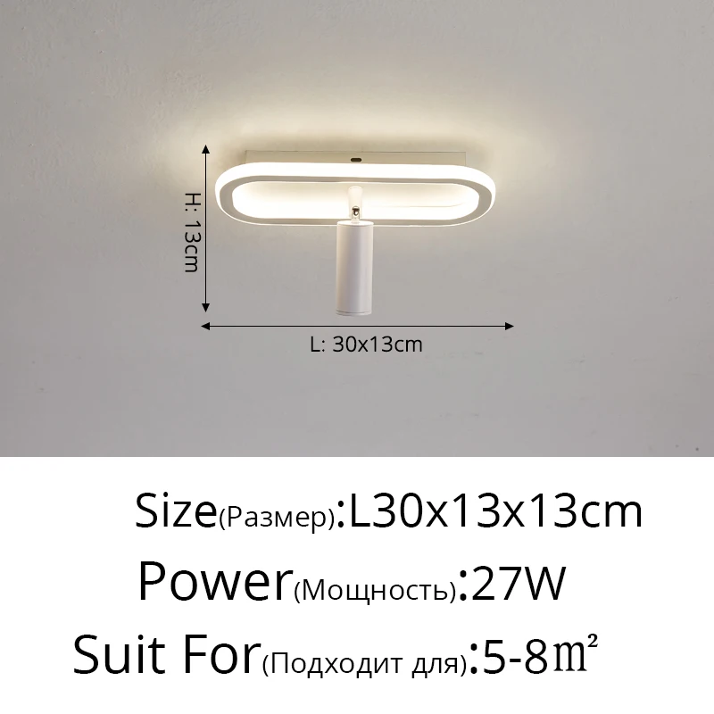 Moderna Plafoniera led Soffitto Lampada Soggiorno Camera da Letto Dimmerabile con Telecomando, 6 Anelli Design lampadario Acrilico Paralume in Metallo Cucina Sala da Pranzo Ufficio L65xW50cm Marrone