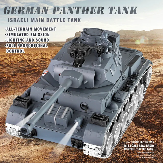 Fernbedienung Panzer 1/18 Metall Fernbedienung Panzer Spielzeugauto Tiger  Stil Crawler Drahtlose Elektrische Schlacht Startbare Rc Auto Fernbedienung  Leopard 2 Panzer Spielzeugauto Rc Militärmodell Für Erwachsene Jungen