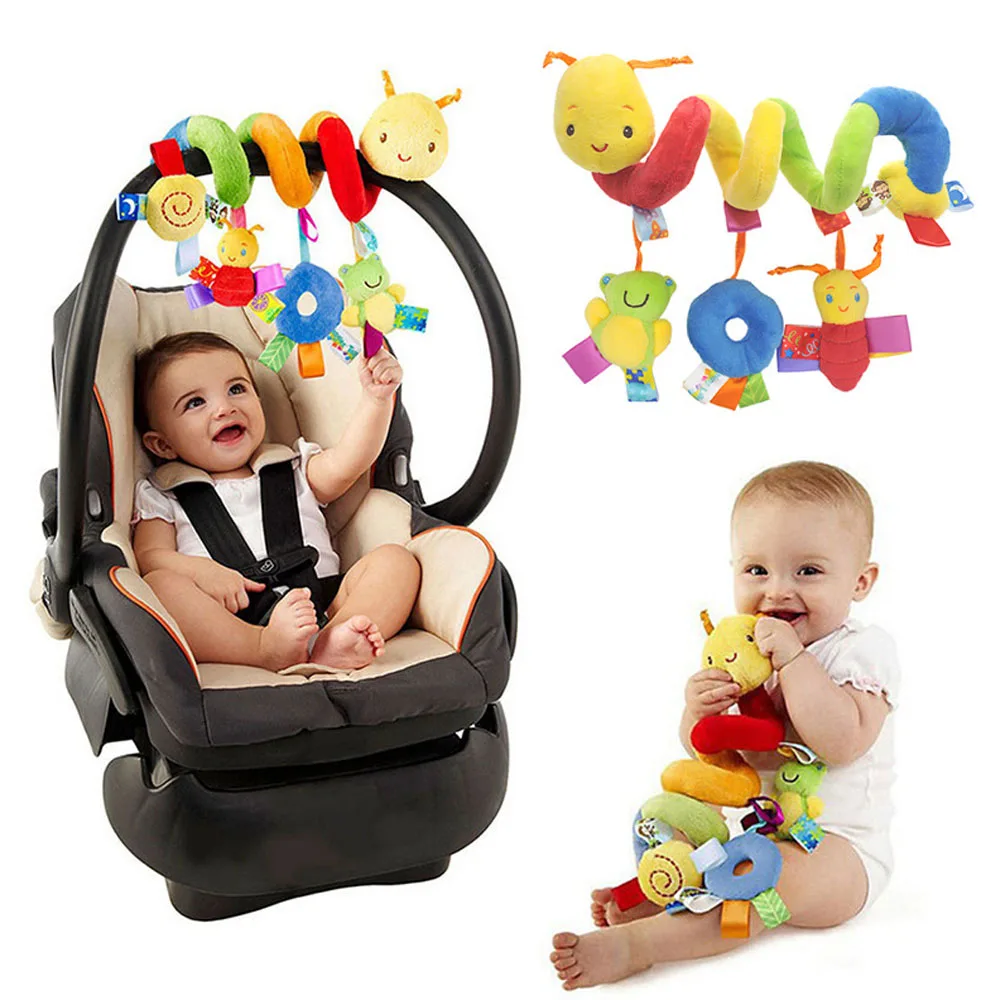 

New Kids Stroller Hanging Doll Toy Baby Rattles Educational Toys for Children Activity Spiral Crib Toddler Bed Bell Baby Playing