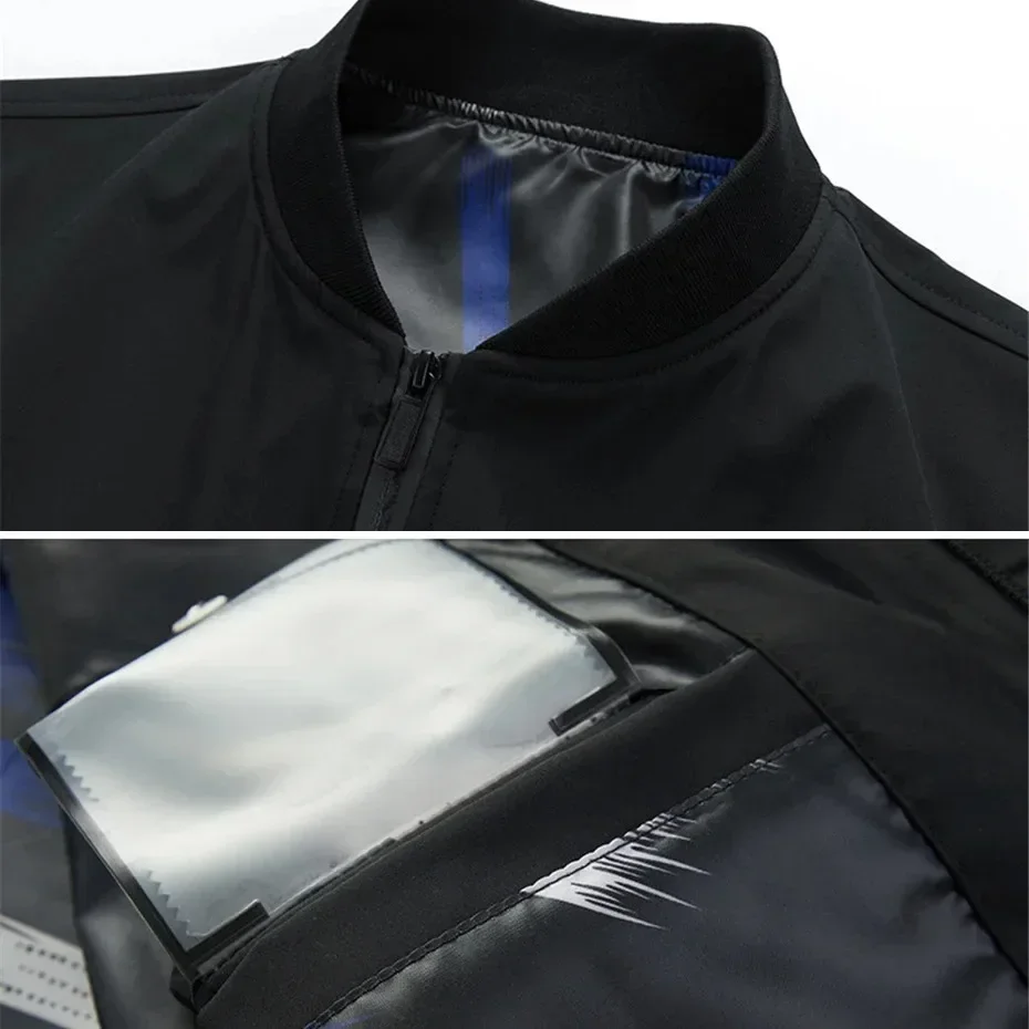 Big Size 10XL  9XL 8XL Plus Size Jackets Men Fashion Causal Cargo Jackets Coats Male Baseball Jacket Autumn Windbreaker 5