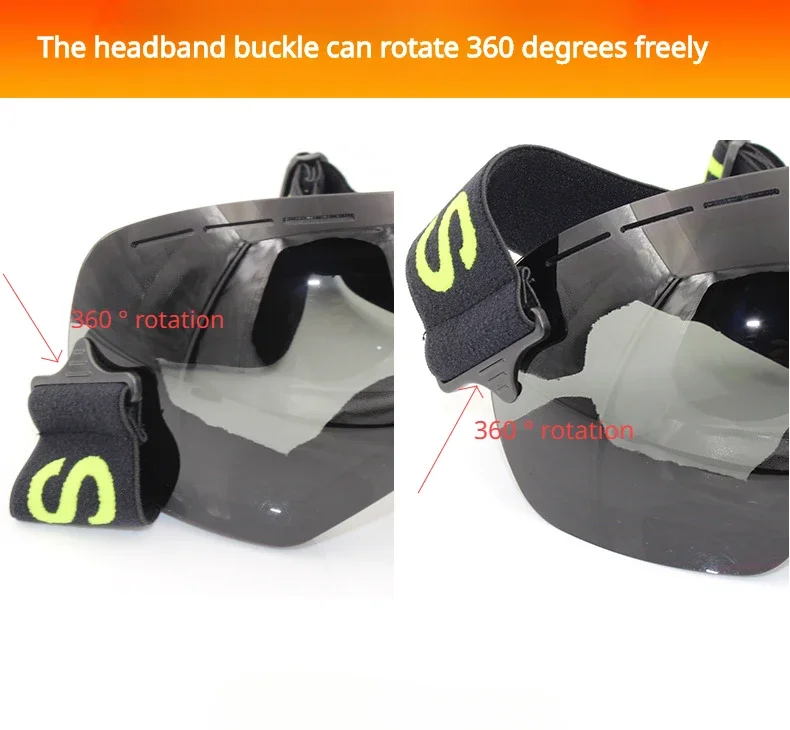 LIGHTWEIGHT Professional Ski Goggles, Men&Women,UV400, Adult Anti-fog,Snowboard Skiing Glasses,Ultra-light, Winter, Snow Eyewear 5