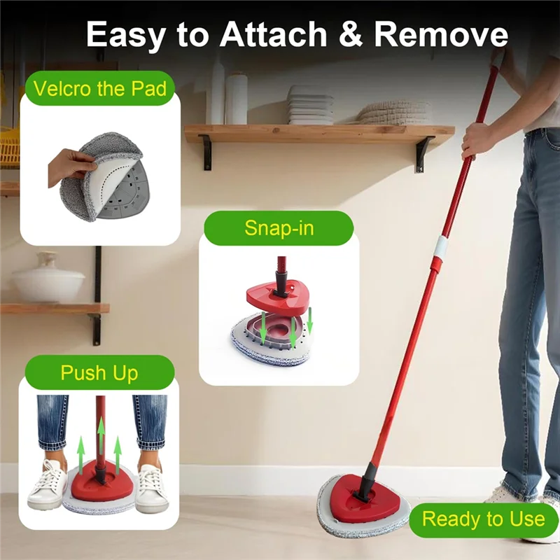 B82B-recarga de cabezal de fregona de microfibra para reemplazos de cabezal de fregona plana de cedro Ocedar para fregona giratoria O-Cedar Easywring y Rinseclean