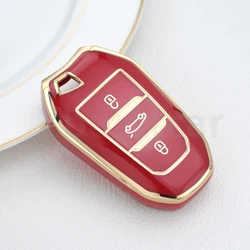 Premium Car Key Shell Cover - Sleek and Durable Protection (Red cover(GLD))