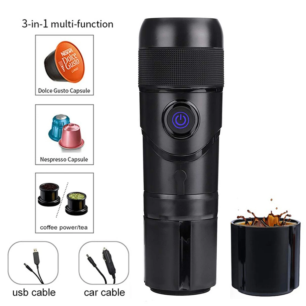 1pc Handheld Coffee Machine With Built-in Cup, 3-section Foldable