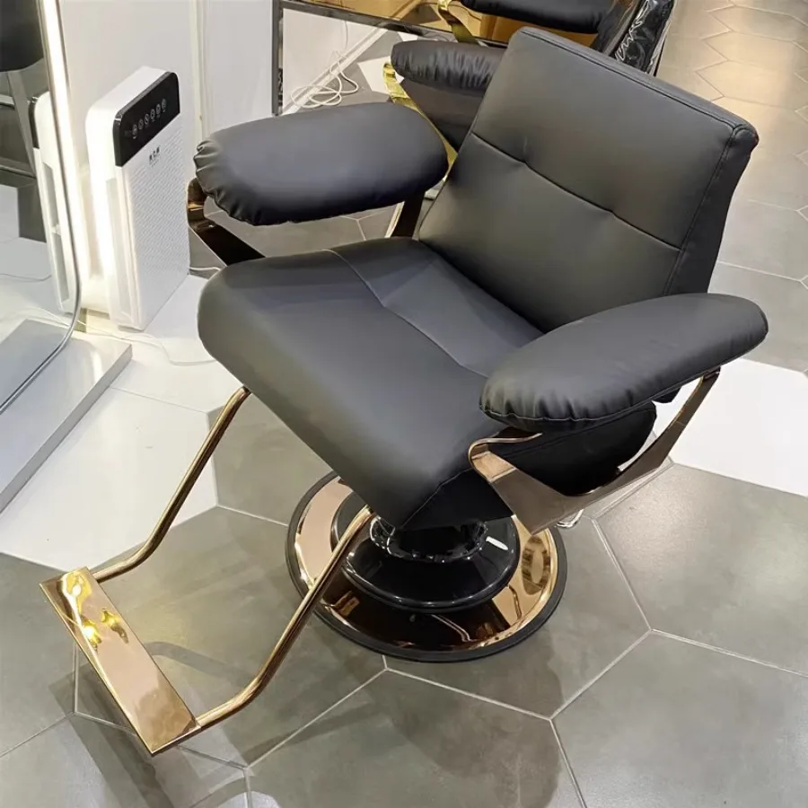 Makeup Artist Hairdressing Chair New Mobile Black Hairdressing Chair Multifinction Professional Salon Memory Foam Sedie Chairs