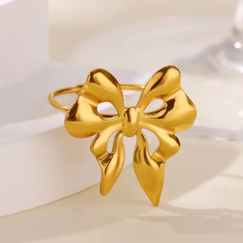 Stainless Steel Butterfly Ring For Women