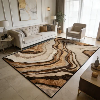 Luxury Curve Area Rug 1