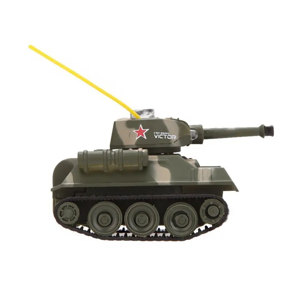 Mini 4CH Radio RC VS Tank Remote Control Pocket Truck R/C Toys Turret Rotation Stryker LED Light Kid Military Fast Running 2