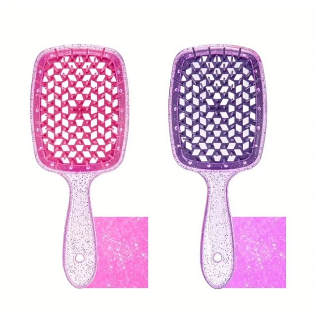 Mini Wet and Dry Ventilated Comb Hair Brush, for Home Hairdressing Wet and Dry Smooth Mesh Comb Fluffy Style Massage Comb