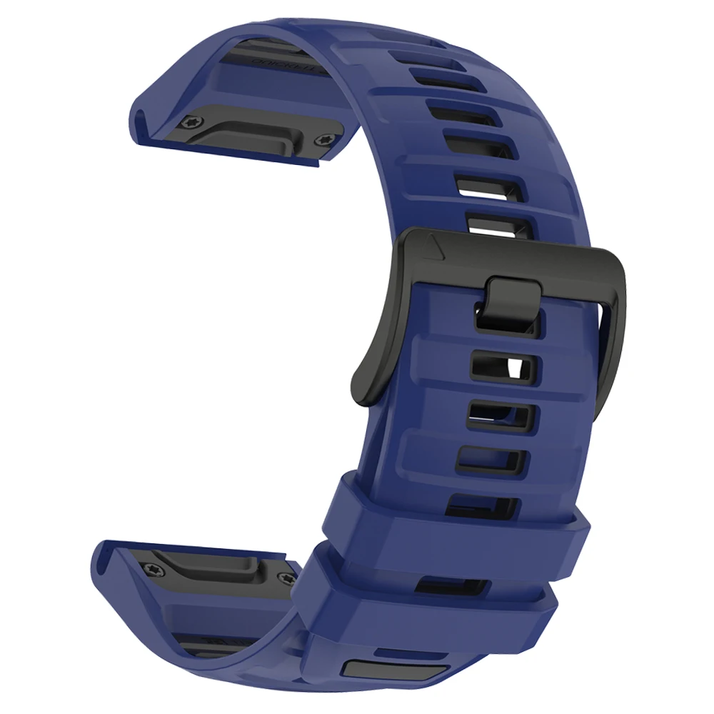 Enhanced Silicone Sports Strap - Outdoor QuickFit Bracelet, 22-26mm