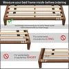 0.68 inch horizontal wooden double layered bed board, enhanced mattress support, queen size (60.5 "), beige 5