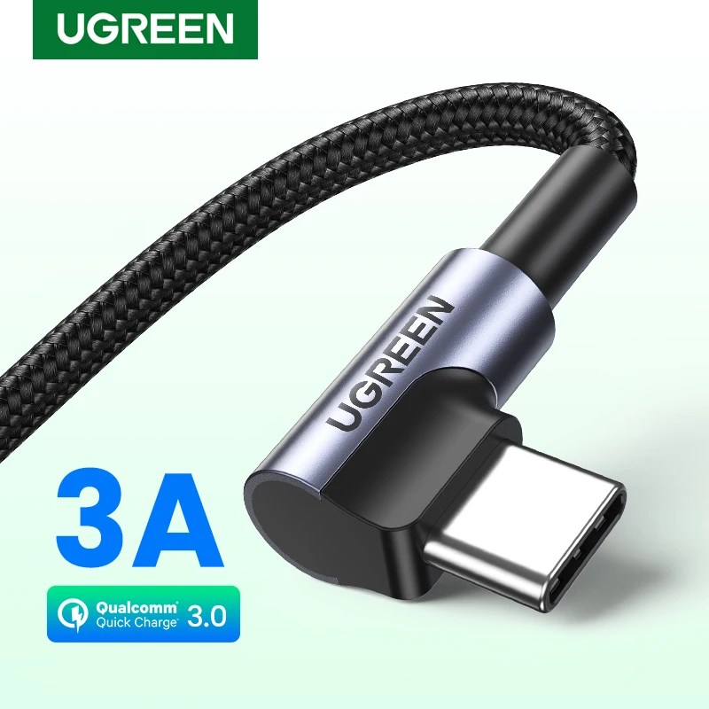 

Кабель Ugreen usb-c, 3 А, для быстрой зарядки и передачи данных, для Samsung S20, Huawei, Xiaomi Мобильный телефон