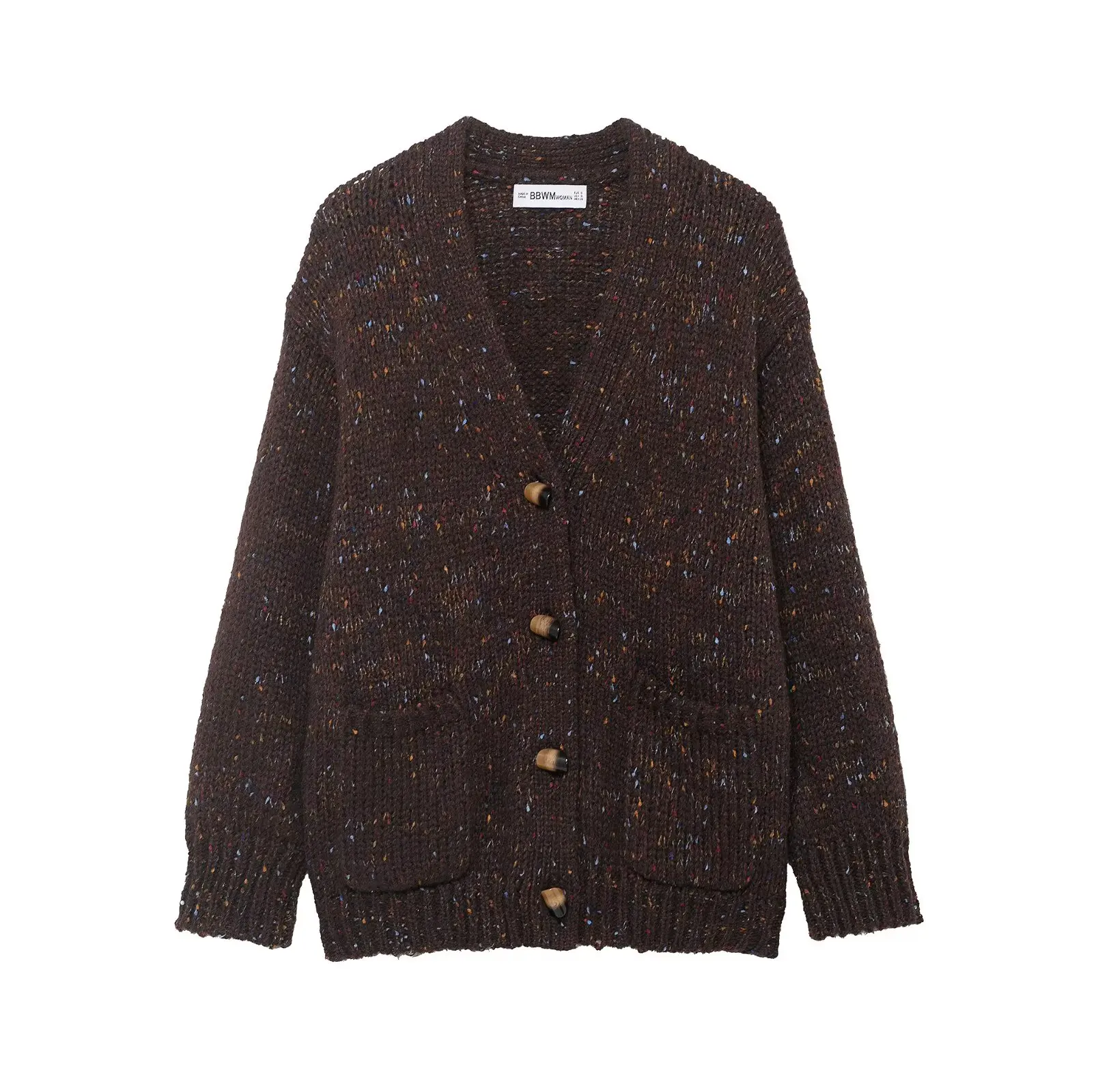 2025 New Women Fashion Knitted Cardigans Long Sleeve Button V-Neck Sweater Cardigan Autumn Winter New Style Outerwear