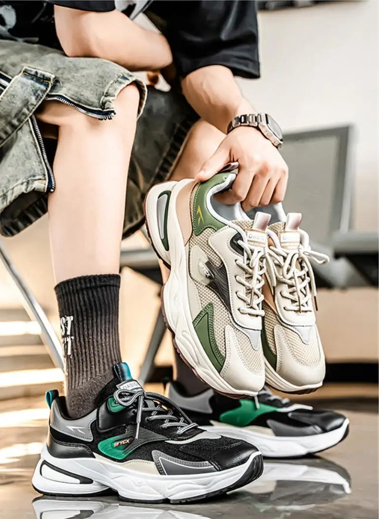 Lightweight Men's Casual Trainers Breathable Spring Summer Shoes_voghion.com