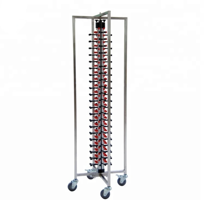 

Restaurant Kitchen floor standing Adjustable mobile plate rack for 84 plates