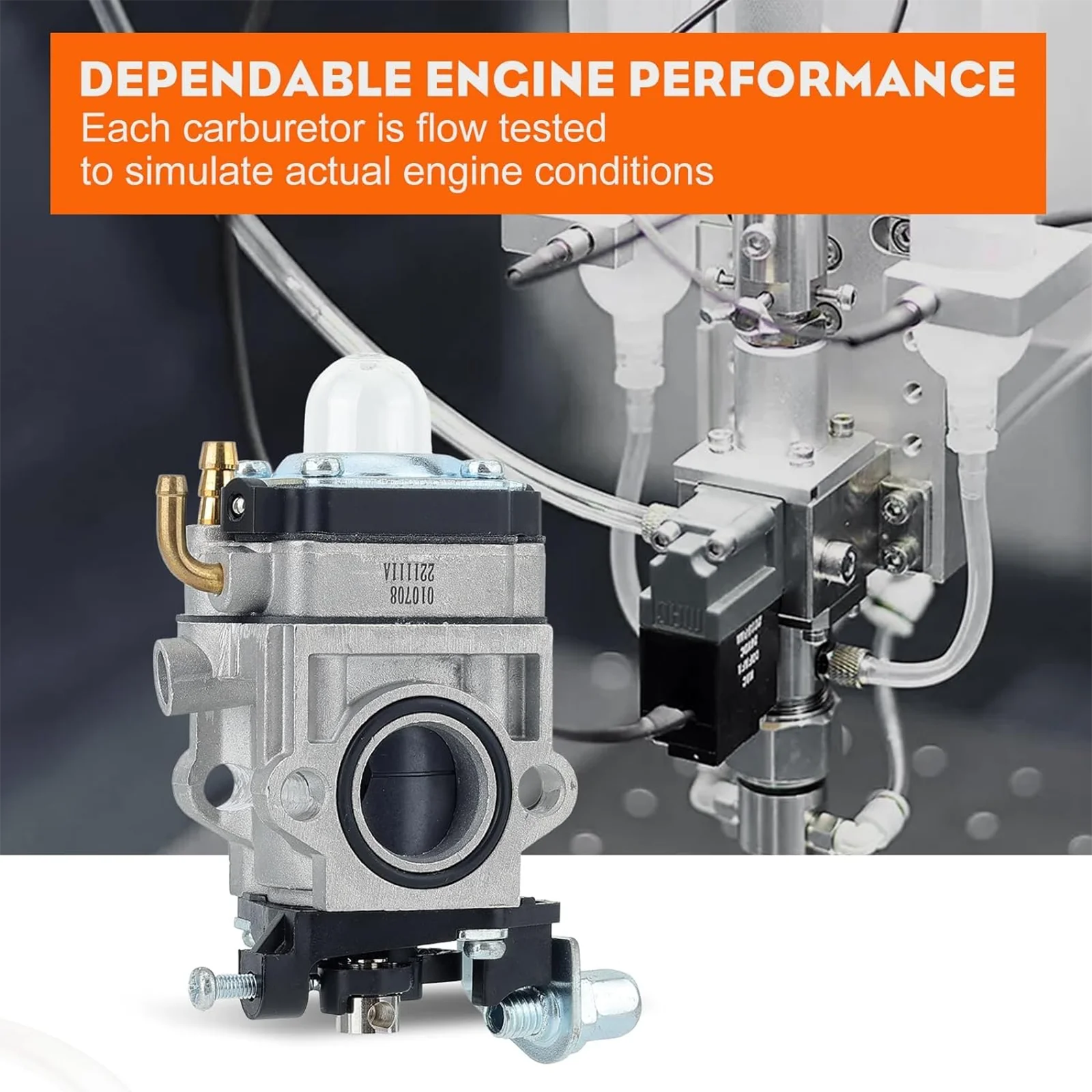 Replacement Carburetor For Earthquake Huskee MC43ETSC & MC43TSC Tiller/Cultivator - 6-Month Warranty