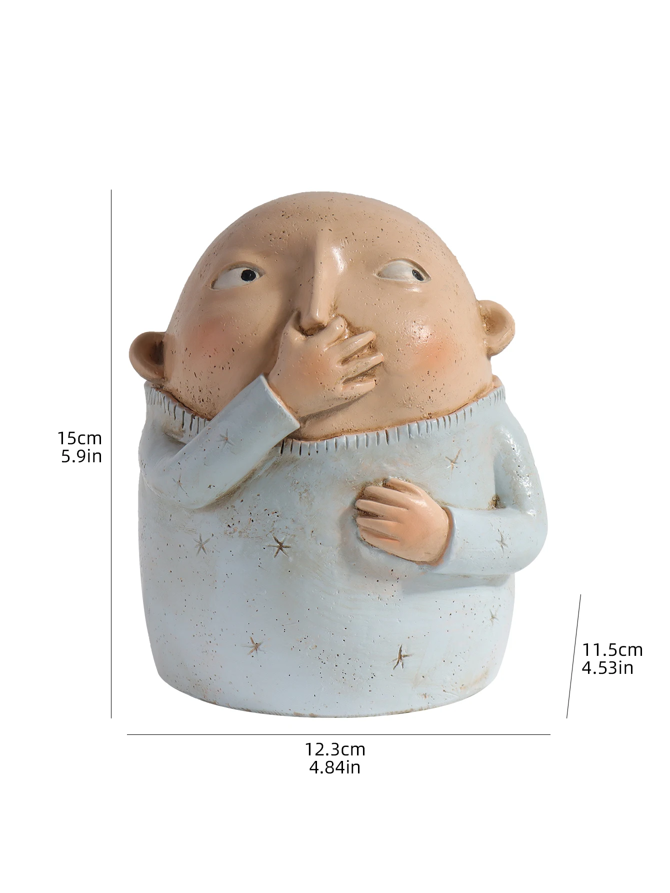 Enchanting Resin Figurine Sculpture: Decorative Home Accent