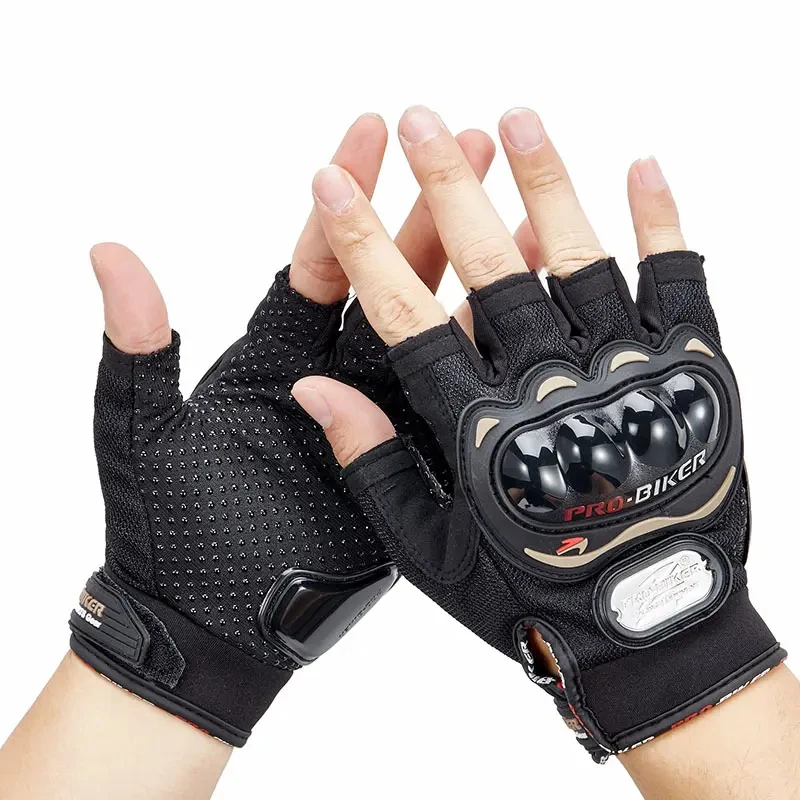 

PRO-BIKER MCS-04C Motorcycle Half Finger Gloves Mesh Breathable Anti Slip Off Road Racing Gloves