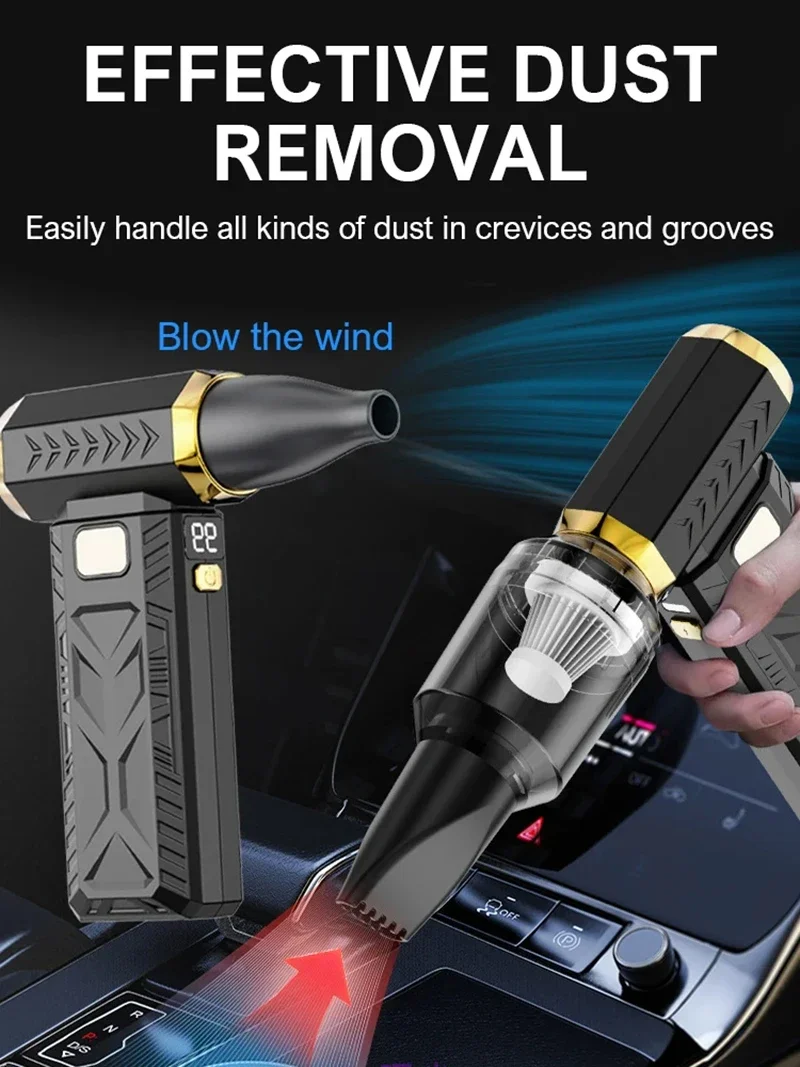 Violent 400000RPM Blower Powerful Air Vacuum Dust Cleaner Brushless Motor Rechar