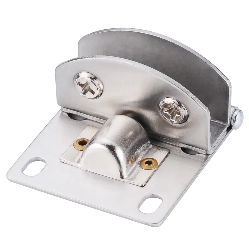 Stainless Steel Hinges Door Hinges Glass Door Hinge Clamps Stainless Steel Wine Cabinet Bread Cabinet Cupboard Gate Clip Door Hinges 5-9mm
