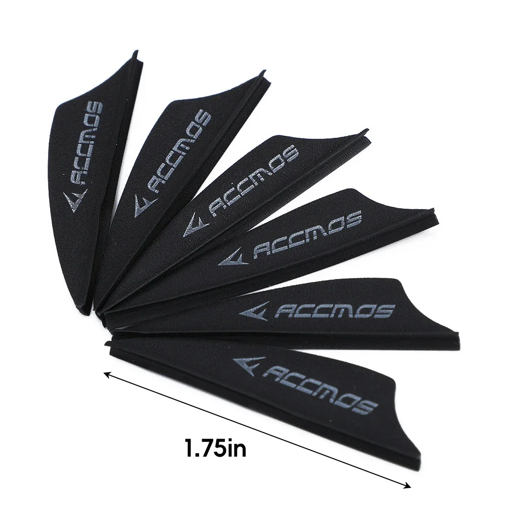 10Pcs Arrow Feather plastic Rubber Vanes plumage 1.75 inch For Recurve Compound Bow Arrow Archery DIY Fletching Arrow Vanes