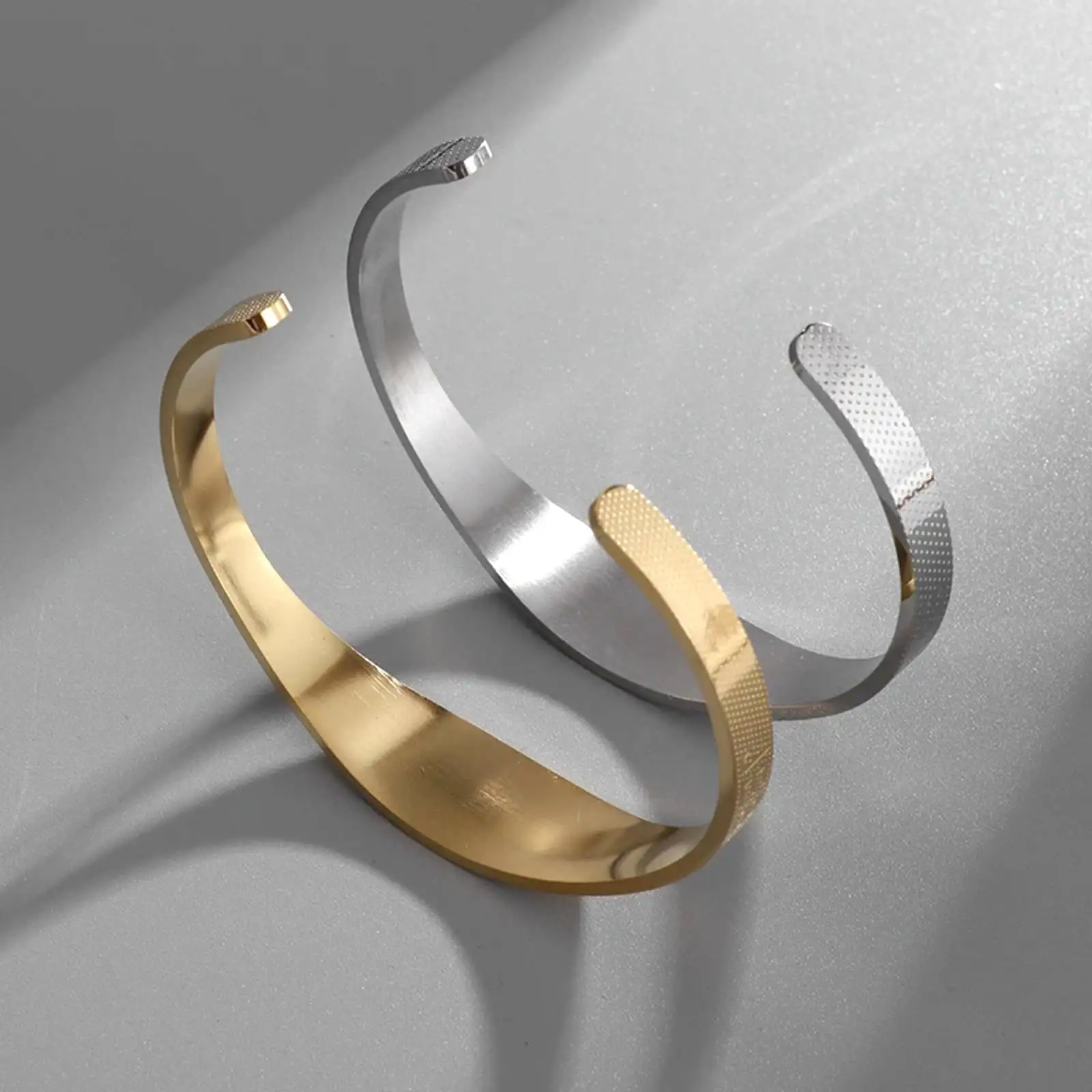Saint Benedict Open Bangle Bracelet - Blessing & Protection Stainless Steel Jewelry Gift
