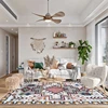 Living Room Carpet Bohemia Abstract Ertro Bedroom Fluffy Rug Home Decoration Ethnic Style Multicolor Art No Crease Mat Ковер 러그 3