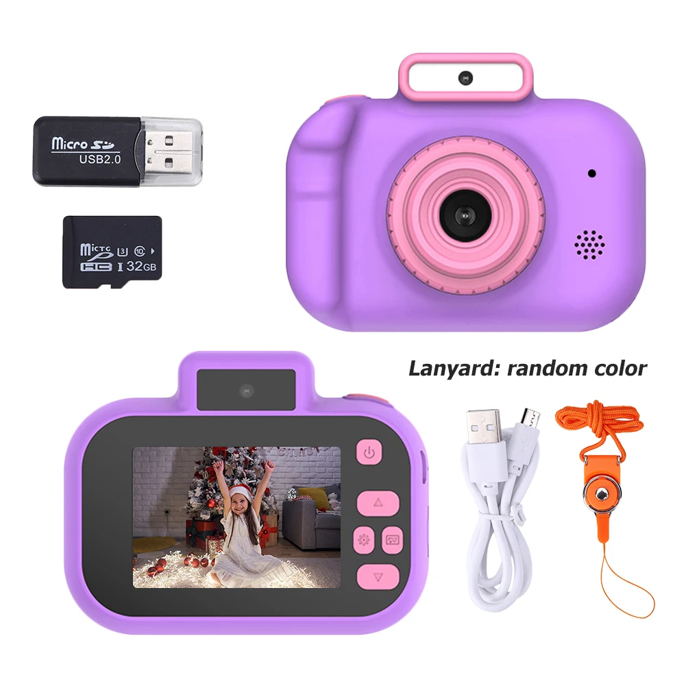 Nova câmera Hd para fotografia infantil e gravação de vídeo, frente e  traseira dual 4000w pixel hd câmera com jogos de quebra-cabeça