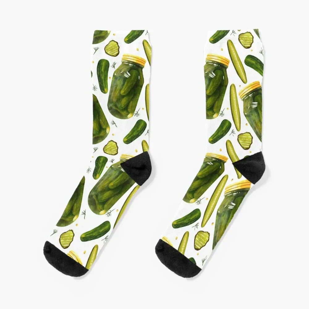 

Pickles Pickles Pickles by Christine Leader Socks Rugby Christmas Luxury Woman Socks Men's
