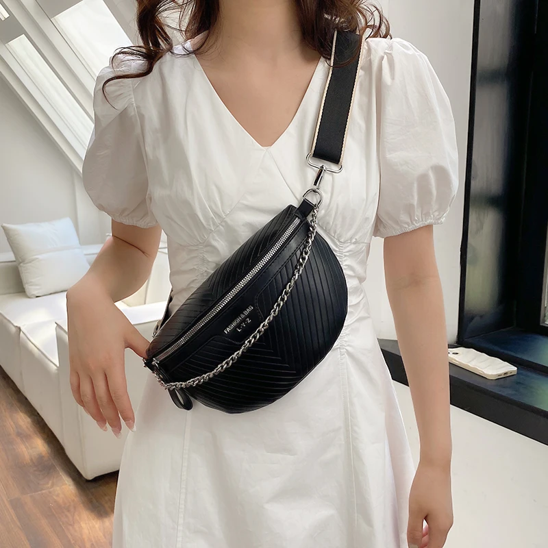 Luxury Lady Waist Bag Brand Designer Fanny pack Coin Purse Fashion Leather  Female Belt Bags Ladies Shoulder Crossbody Chest Bags