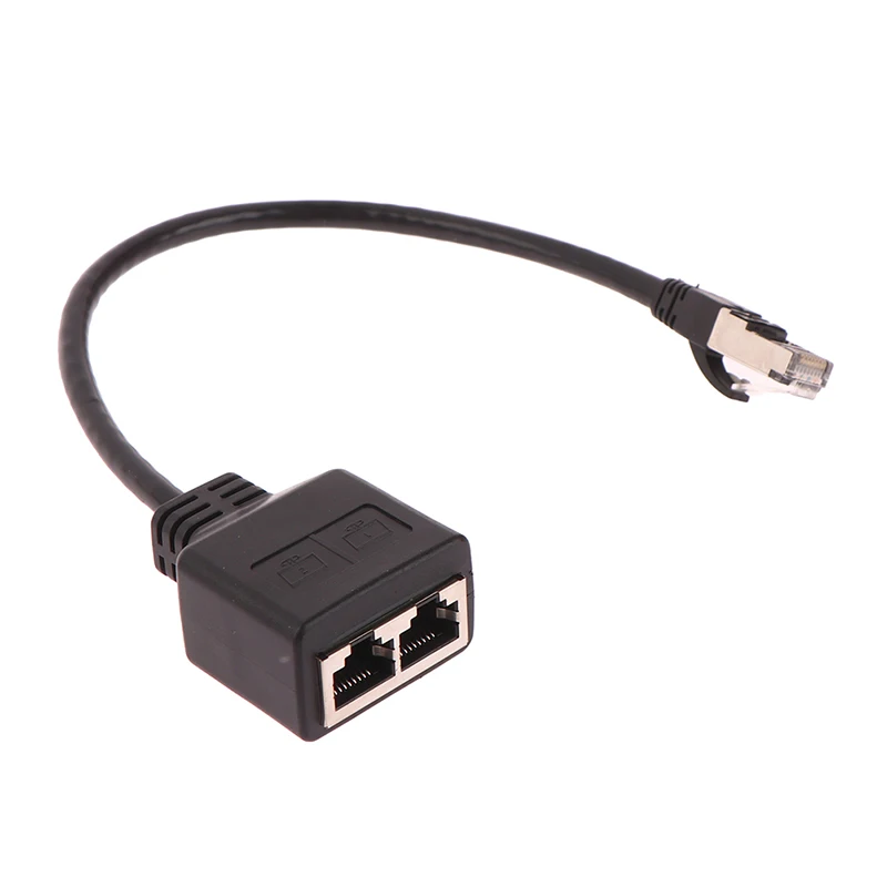 이더넷 분배기 케이블, 이더넷 소켓 커넥터, 익스텐션 케이블, RJ45, 1 수-2 암 LAN 이더넷 케이블, 1PC