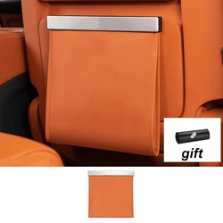 Rear Hanging Storage Bag and Organizer for Car Seat Back with Interior Accessories (Orange)