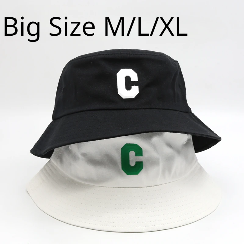 Big Head XL Bucket Hats 63CM for Men Women Bob Four Seasons Fisherman Hat  Letter Sunshade Hat Large Size Bucket Hat Wholesale