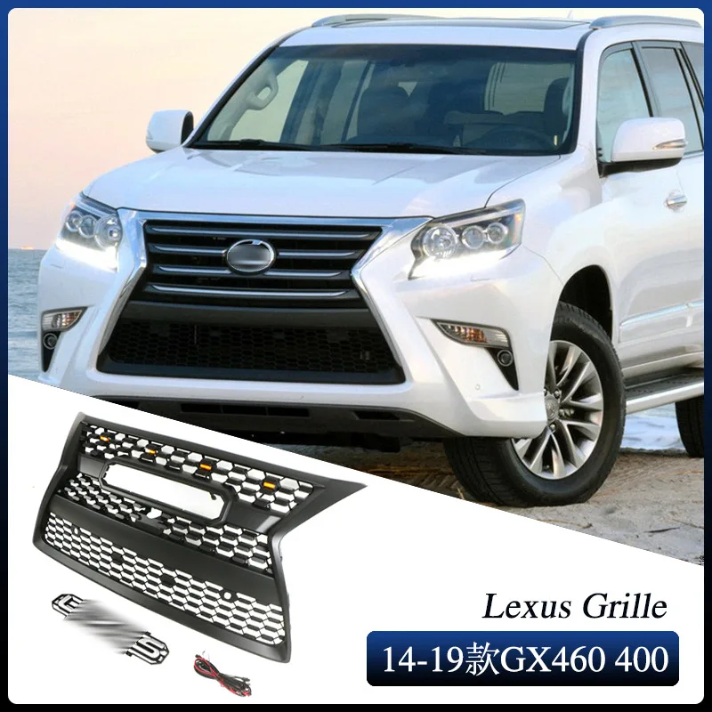 

Решетки радиатора матовые черные глянцевые черные для 2014-2019 LEXUS GX460 GX400, комплект бамперов для кузова, глянцевые черные автомобильные аксессуары