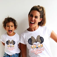 Best Day Ever Print Funny Family Matching T-shirt Minnie Mickey Mouse Shirt White Father Mother and Kids Disney Tees Tops 2