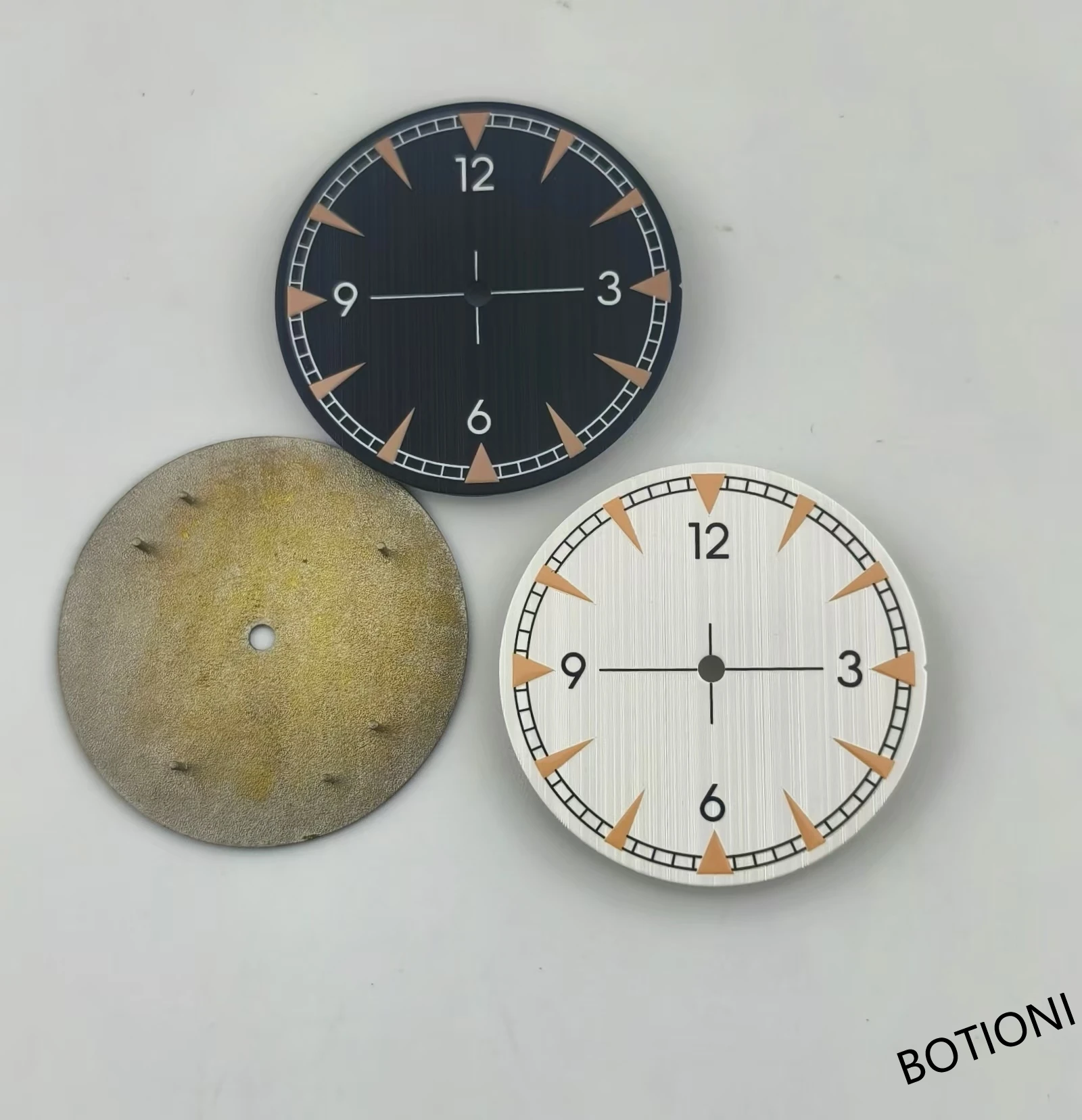 BOTIONI 33.2 ملم أسود أزرق أخضر فضي ساعة مينا مضيئ...