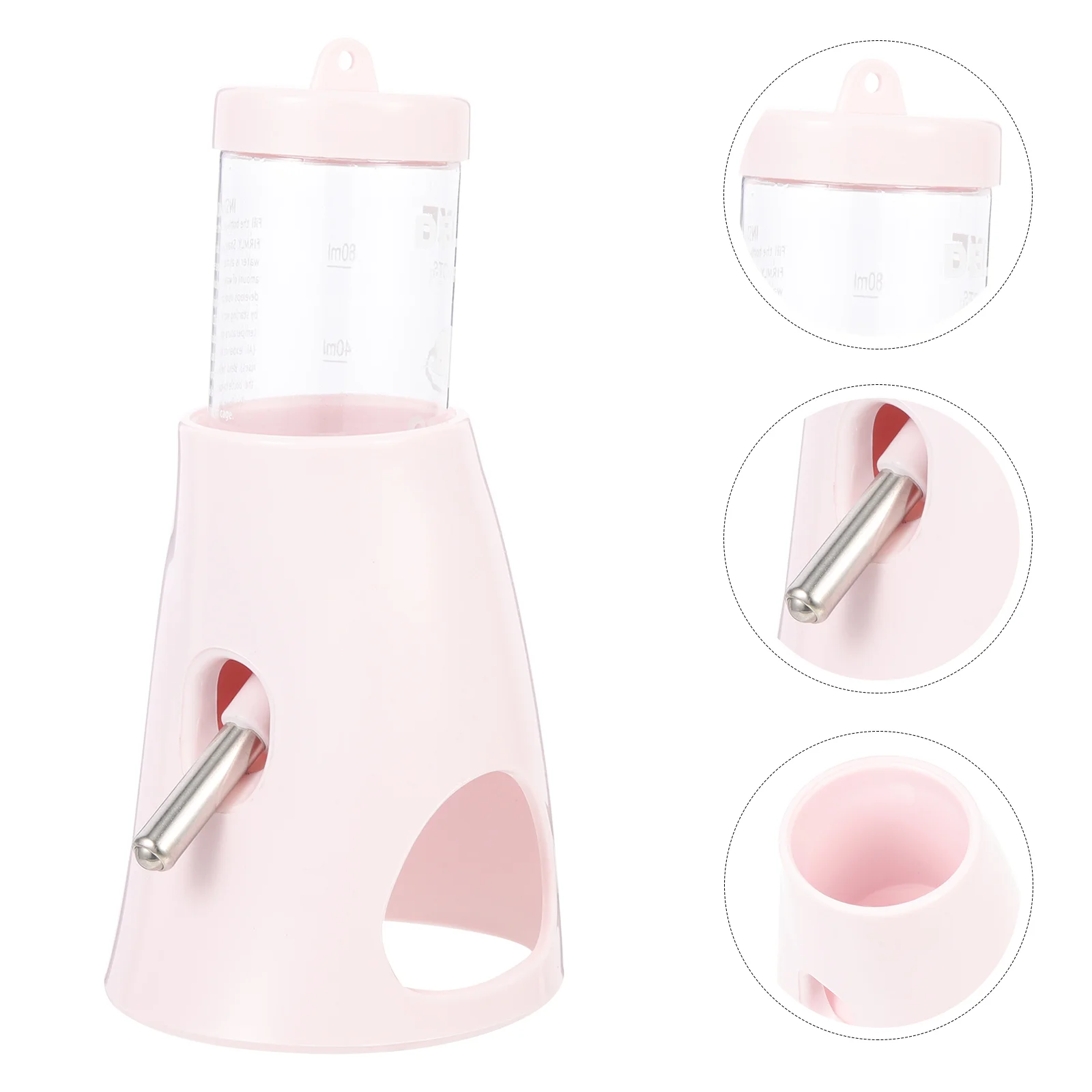 

Hamster Water Bottle Daily Waterer Floor Chinchilla Flooring Dispenser Cage Feeder Vertical Pp Standing