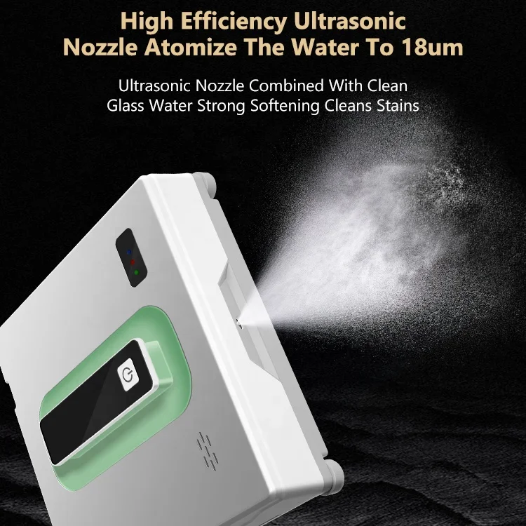 Household Smart Electric Window Vacuum Cleaner Robot High Efficiency Water Spray Washer Glass Cleaning Robot