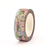 NEW 1PC Decorative Cute Cafe House Building Japanese Paper Washi Tape Craft Journal Adhesive Masking Tape Stationery 4