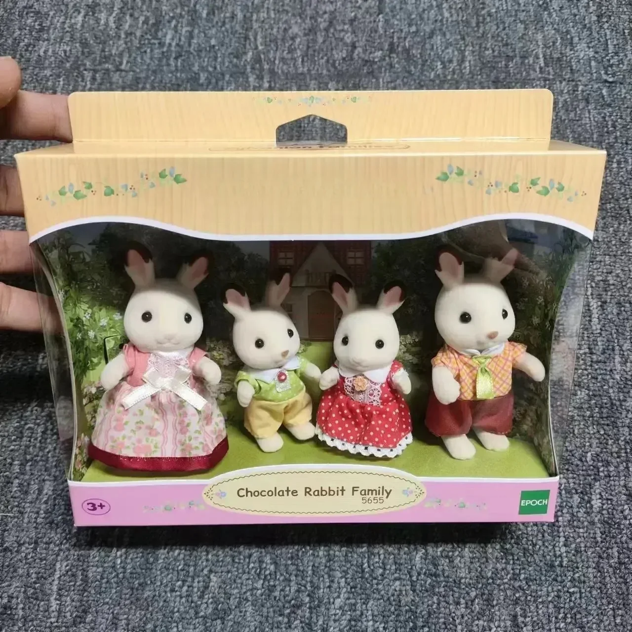 thumbnail image 1 of Conjunto de boda de conejo de chocolate de la familia Hot Grove, figuras de PVC de anime para niñas, decoración de habitación, regalo de cumpleaños, juguetes para niños, 1 of 5