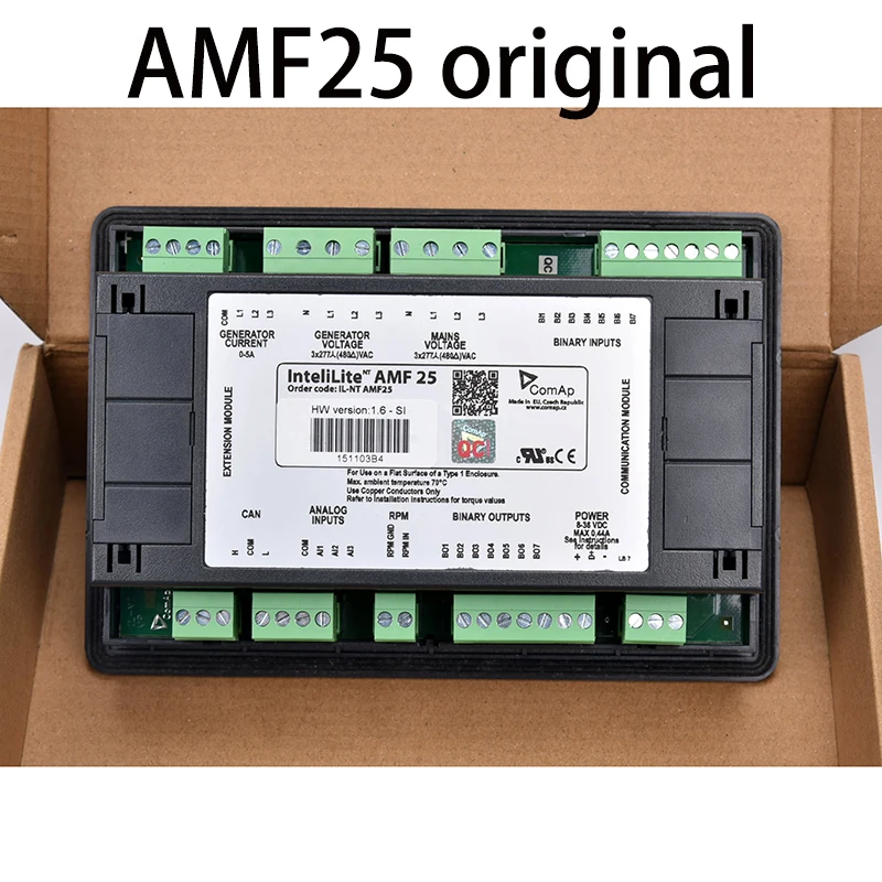 AMF 25 AMF-25 오리지널 디젤 발전기 세트 컨트롤러, 자동 정지 제어 모듈, LCD 디스플레이, 원격 모니터링 패널