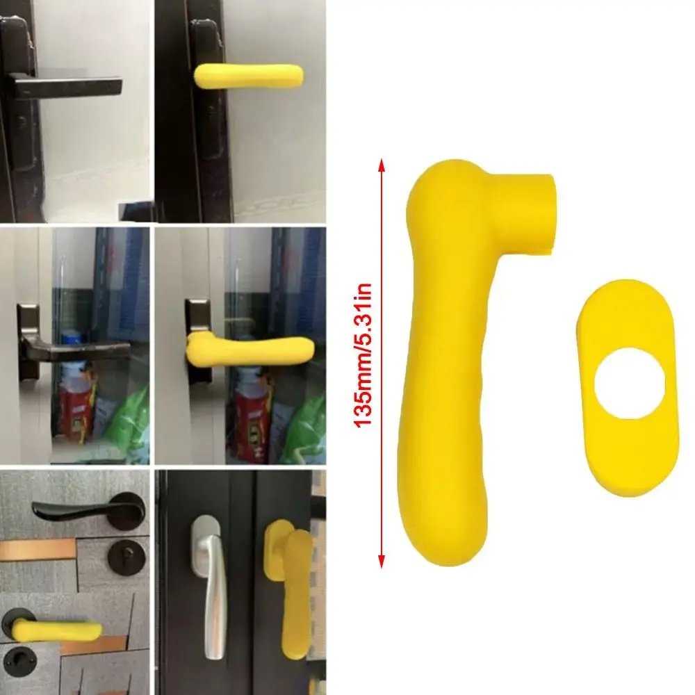 Door Knob Cover Silicone Door Handle Glove Wall Protectors Knob Protective Anti Collision Static Mat Home Accessories