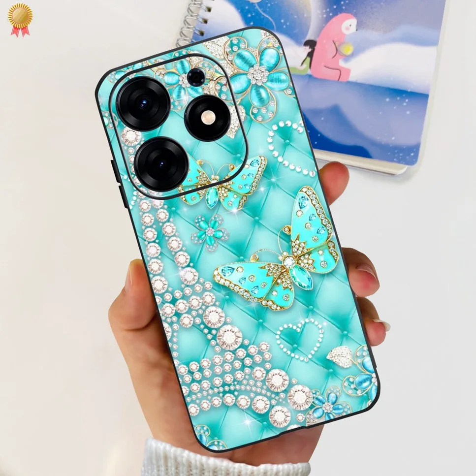 Clear Cartoon TPU Silicone Shockproof Back Cover