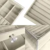 Drawer Jewelry Organizer Acrylic Velvet Jewelry Storage Box Stackable Display Holder Multi-purpose Earring Necklace Bracelet Box 4