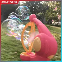 Blowing Large Bubbles Automatic Bubble Gun with Liquid Toys Soap Machine Outdoor Party Play Toy for Kids Birthday Surprise Gifts 3