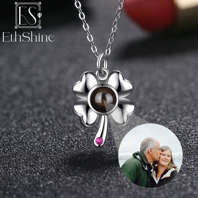 Buy Photo Necklace Personalised Projection Necklace with Picture Inside -  Custom Heart Jewelry -925 Sterling Silver Love Memorial Pendant Gifts for  Women Girlfriend Mom Daughter Birthday Anniversary Online at desertcartINDIA