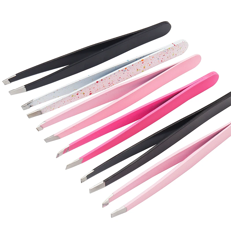 1 Pc Eyebrows Tweezers Trimmer Professional Beard Eyelash Brow Face Hair Removal Tweezer Beautfy Makeup Stainless Steel Tools 5